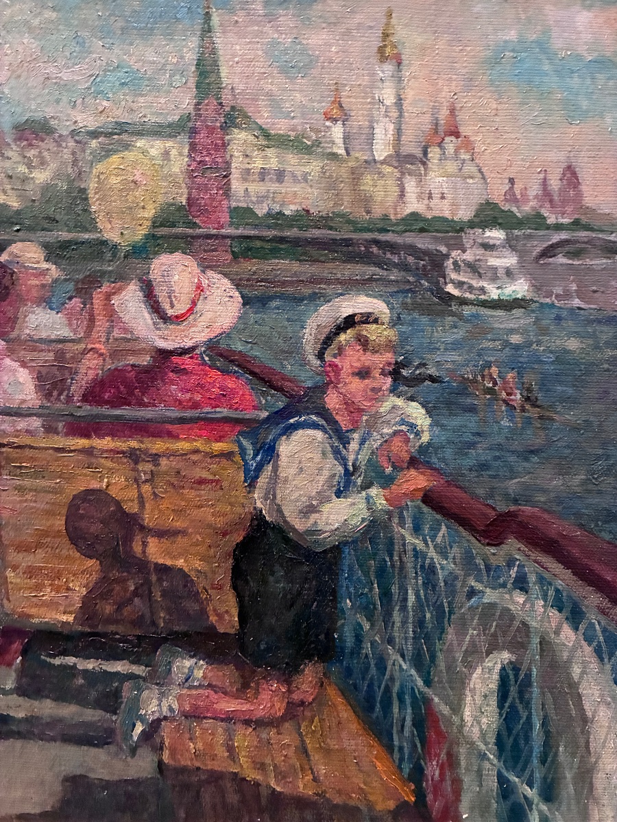 A Boat In Moscow, By Anatoly Konstantinovich Verigo-photo-3