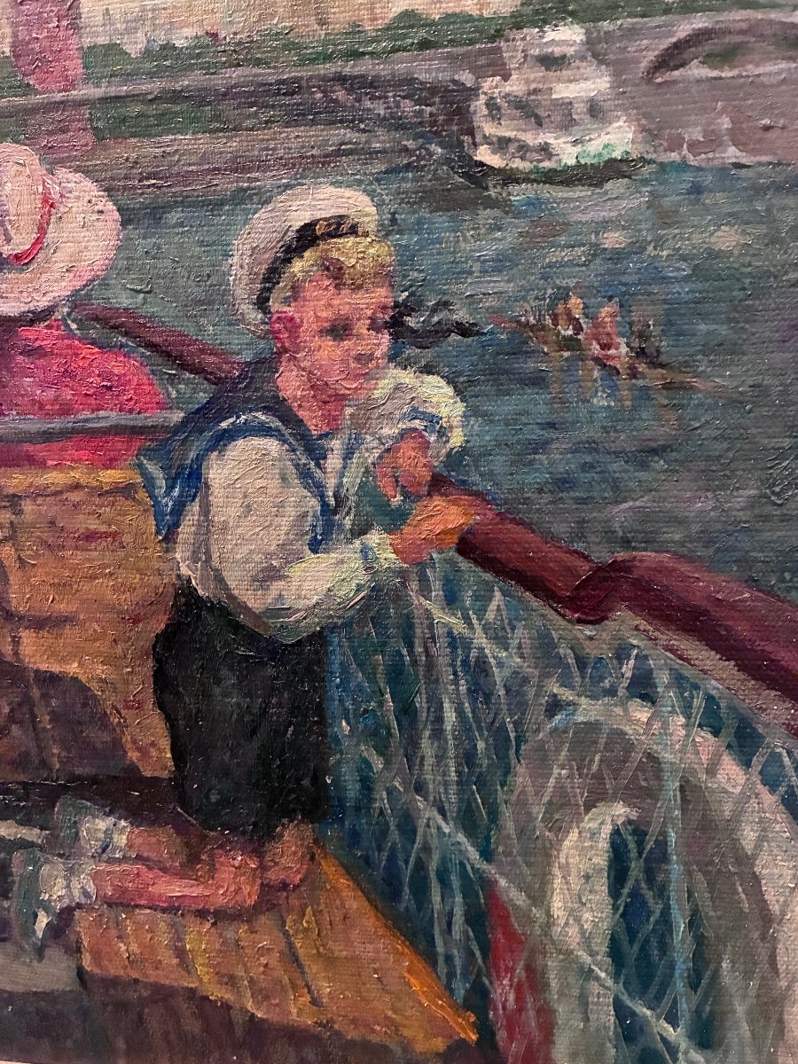 A Boat In Moscow, By Anatoly Konstantinovich Verigo-photo-5