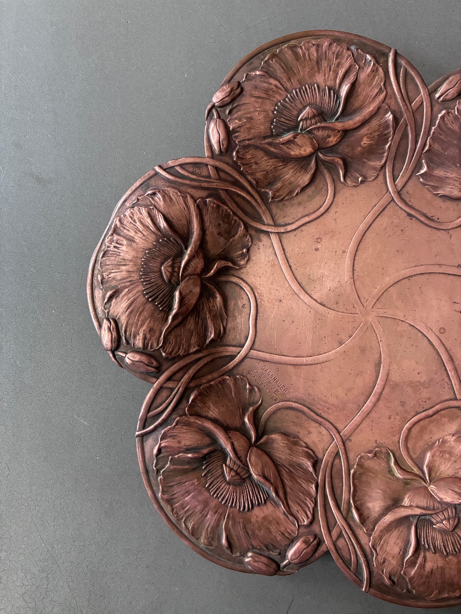 Plat Art Nouveau Auguste Dannhauer 1900-photo-2