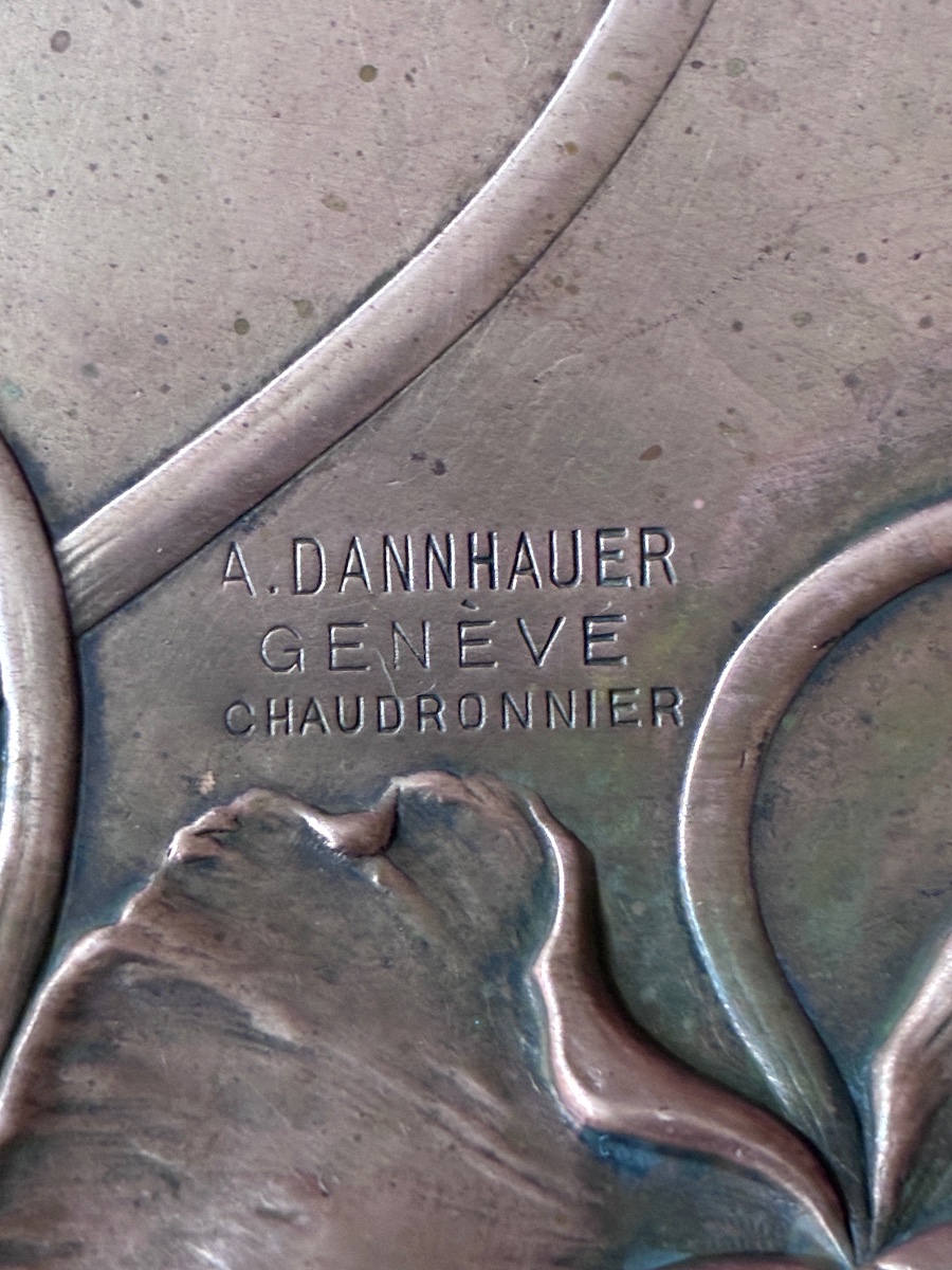 Plat Art Nouveau Auguste Dannhauer 1900-photo-3