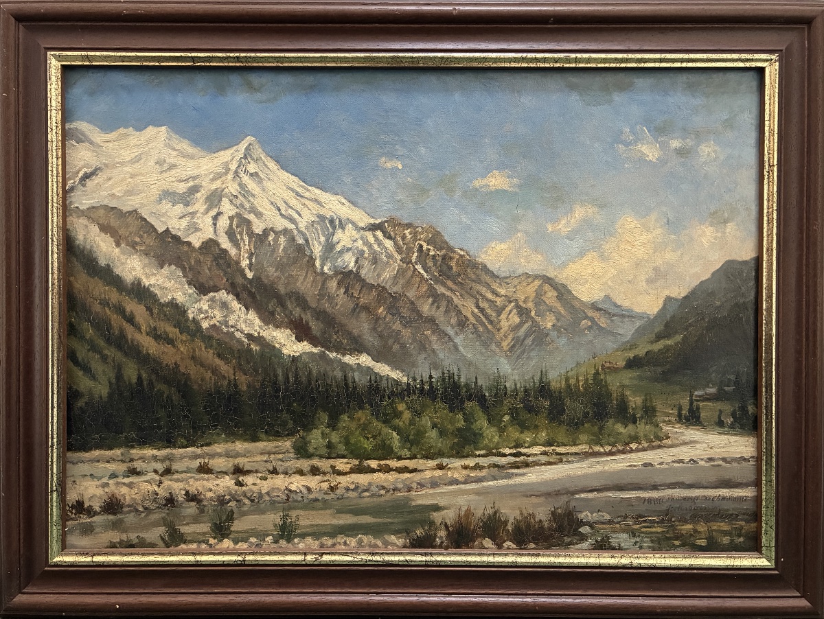 Vue de Chamonix, Jules Lorning, 1888-photo-2