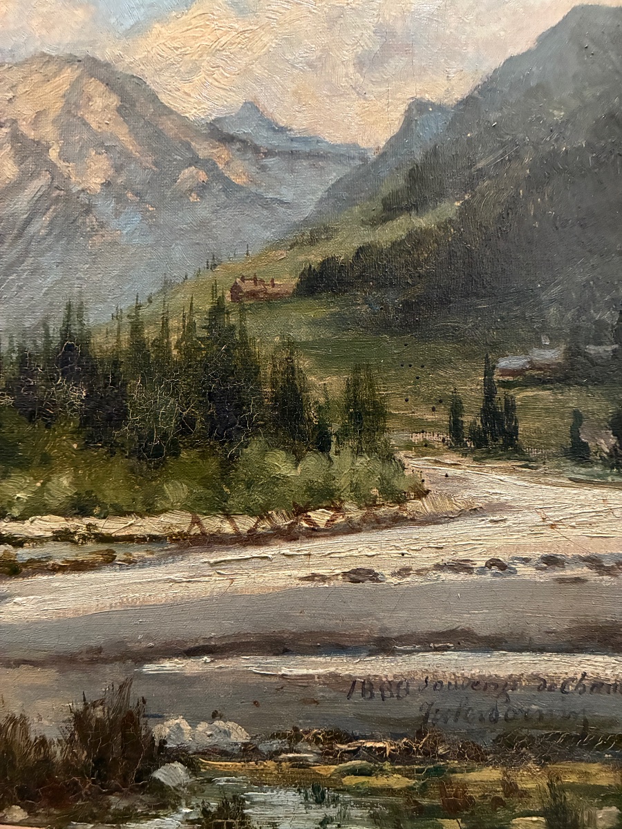 Vue de Chamonix, Jules Lorning, 1888-photo-2