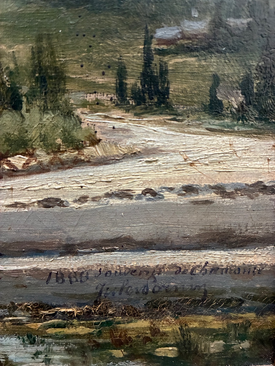 Vue de Chamonix, Jules Lorning, 1888-photo-3