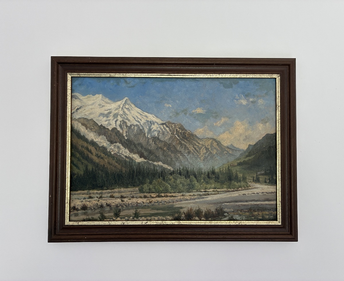 Vue de Chamonix, Jules Lorning, 1888