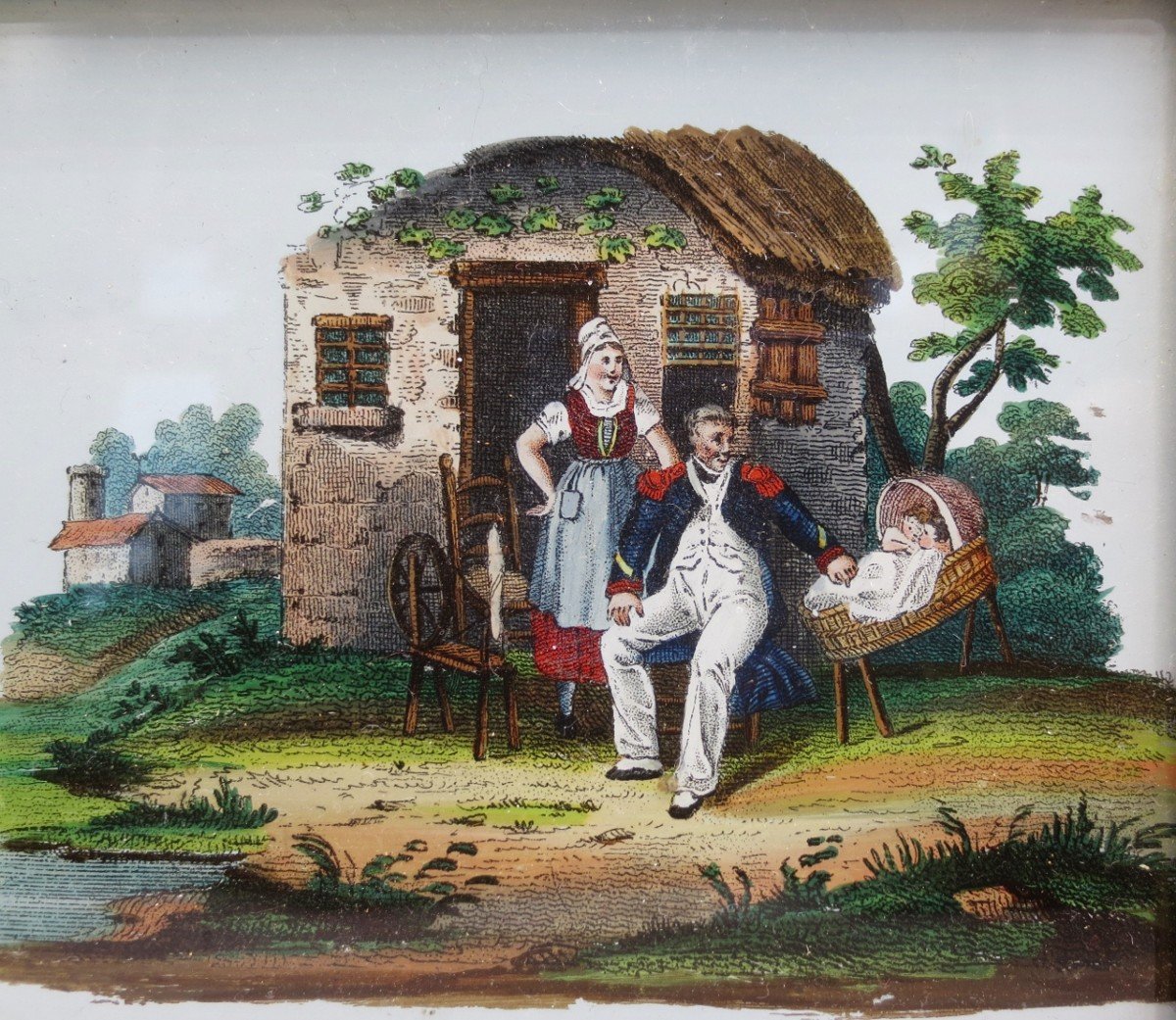 Fixés Sous Verre, 1820-1830.-photo-3