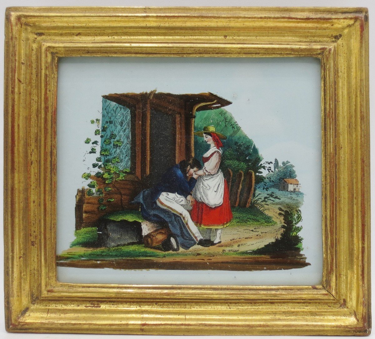 Fixés Sous Verre, 1820-1830.-photo-4