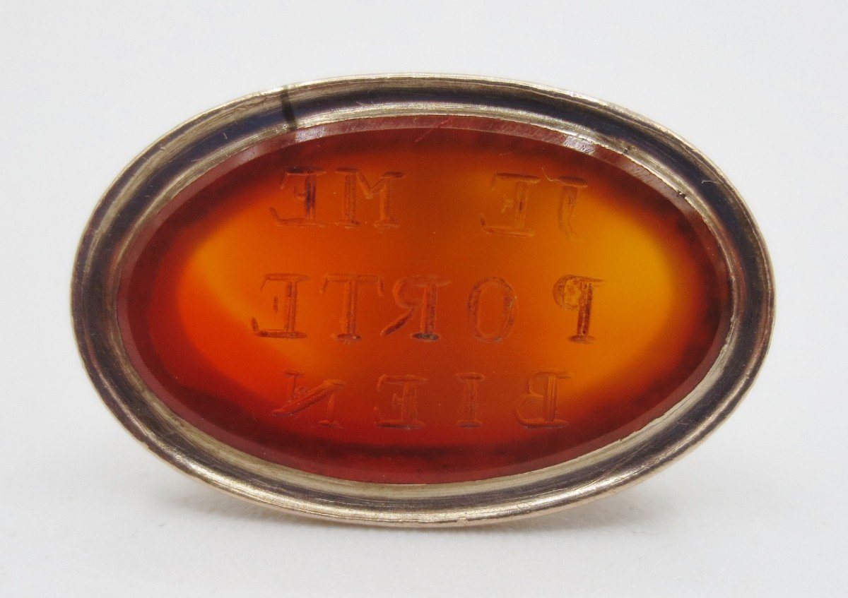 Vermeil Thumb Stamp. Eighteenth Century.-photo-4
