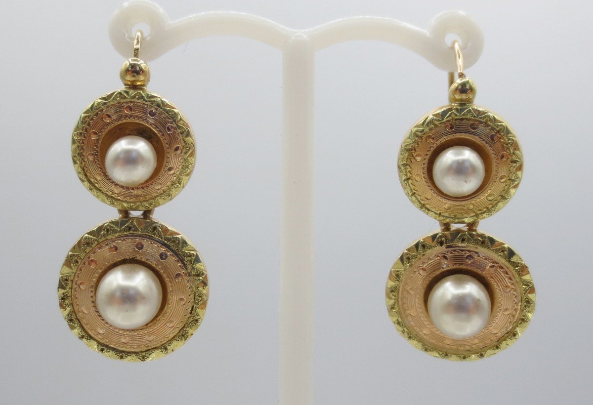 Boucles  d'Oreille  En Or. -photo-4