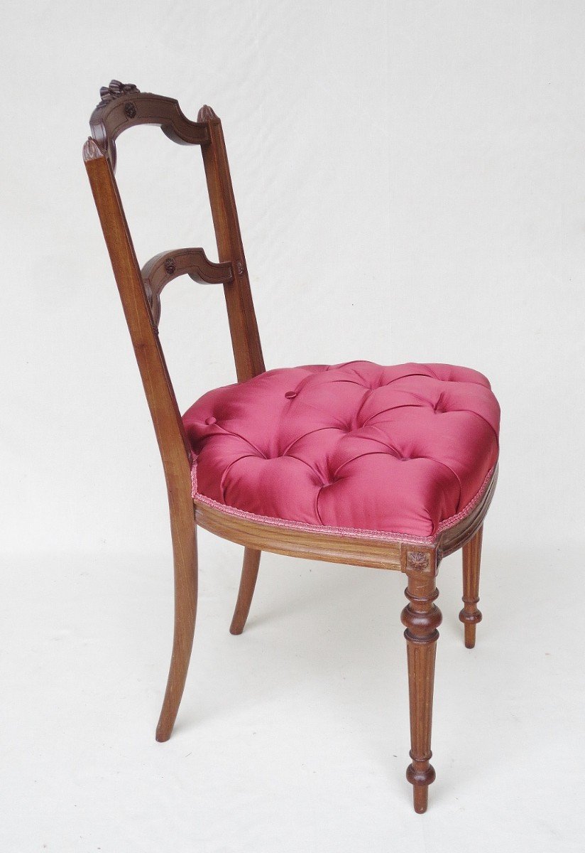 Paire De Chaises De Style Louis XVI.-photo-6