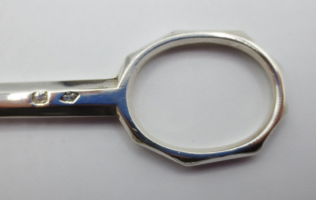 Sugar Scissors, Sterling Silver.-photo-3