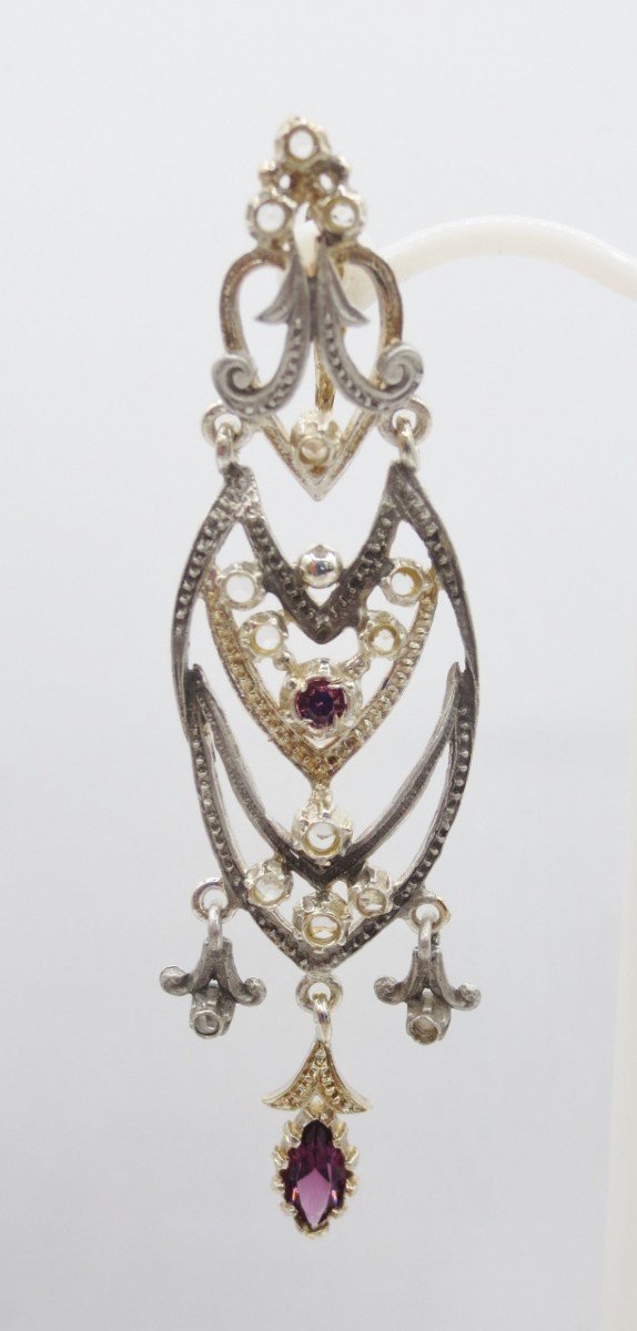 Pair Of Earrings, Early 20th Century. -photo-1