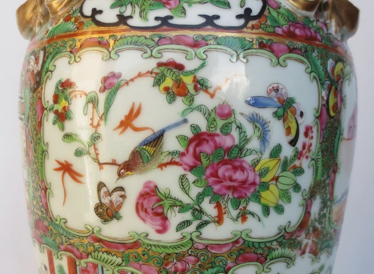 Lampe Chine Fin Du XIXe Siècle. -photo-6