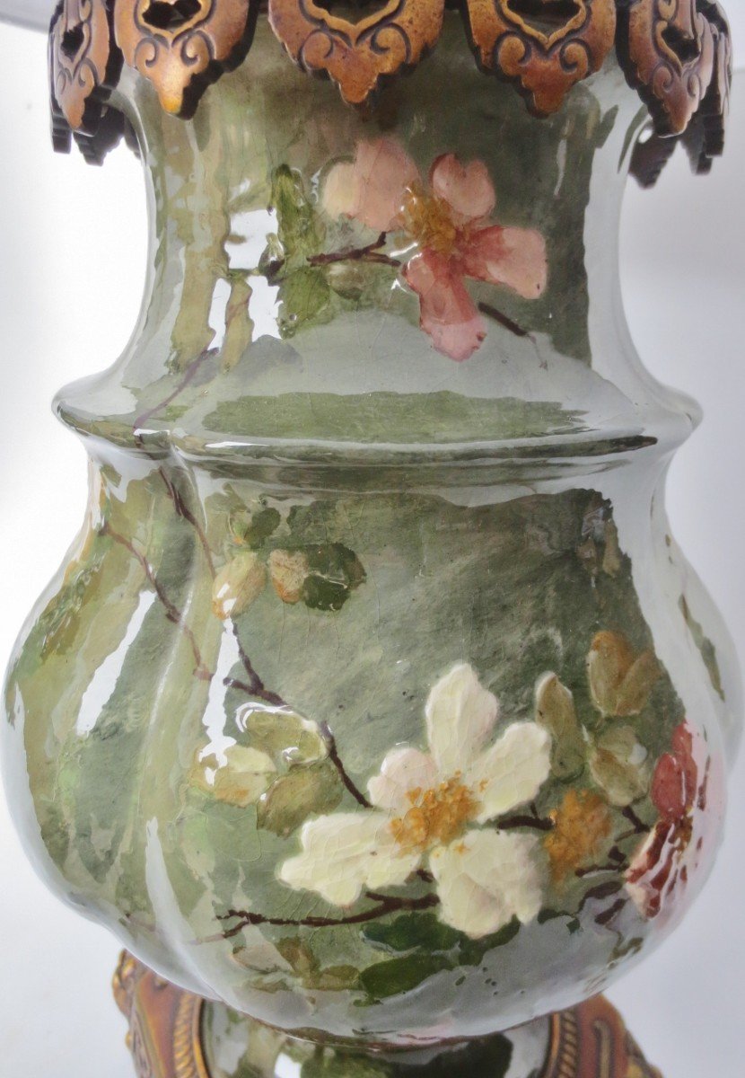 Pair Of Impressionist Ceramic Lamps, 1876 – 1881.-photo-3