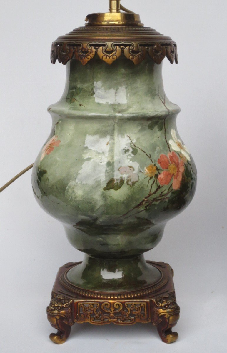 Pair Of Impressionist Ceramic Lamps, 1876 – 1881.-photo-3