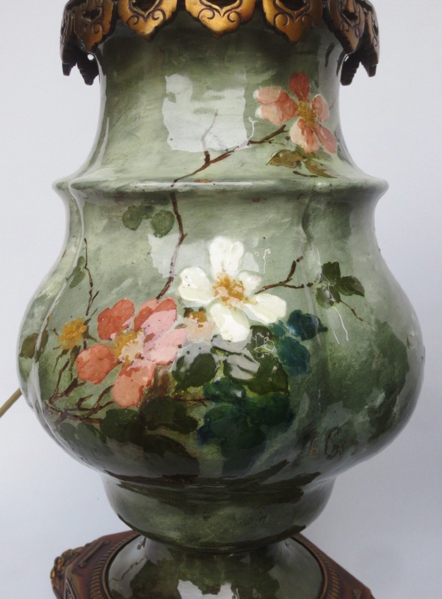Pair Of Impressionist Ceramic Lamps, 1876 – 1881.-photo-5