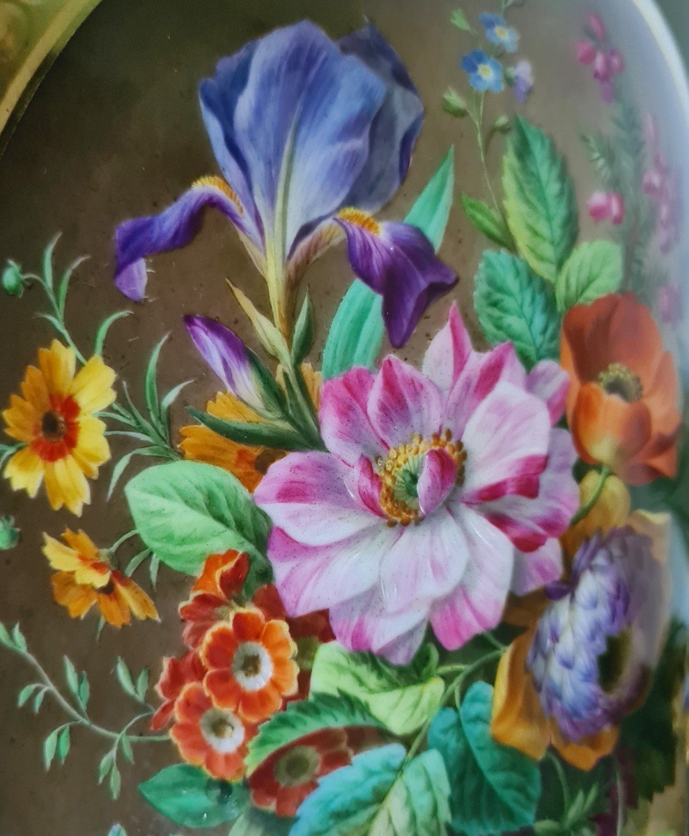 Vases  En Porcelaine, époque Restauration. -photo-8