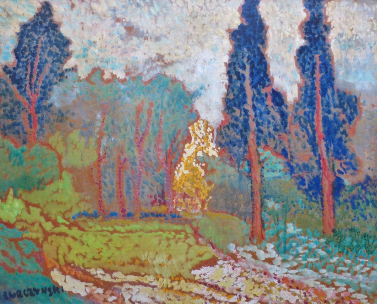 20th Century Landscape Signed Lurczyński,-photo-5