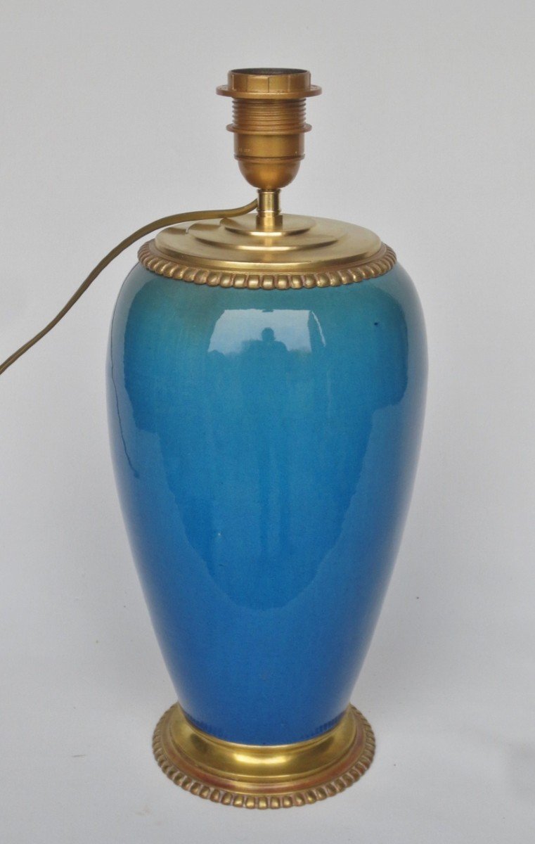 Porcelain Lamp, Circa 1930.-photo-3