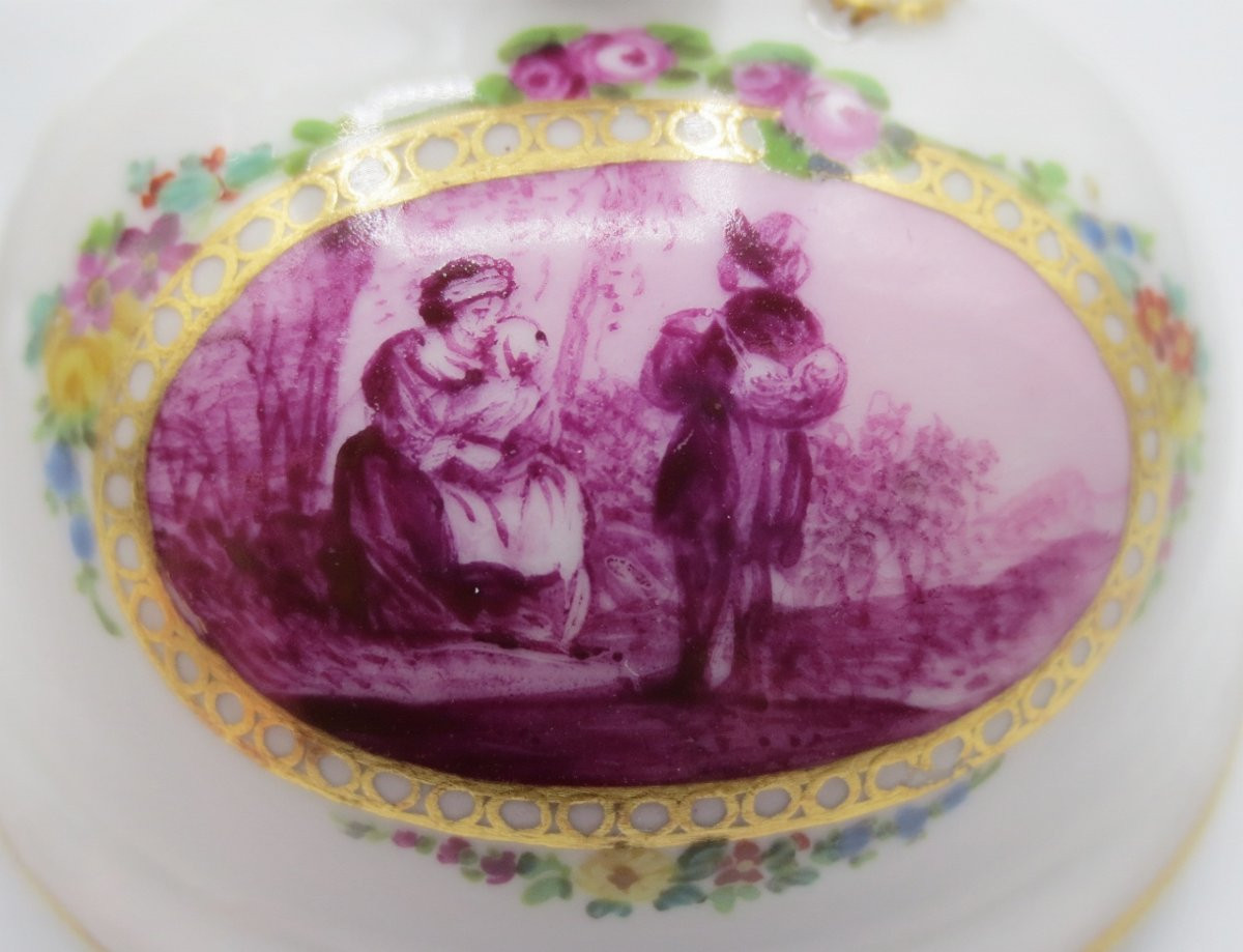 Verseuse En Porcelaine De Meïssen, XVIIIe Siècle.-photo-7
