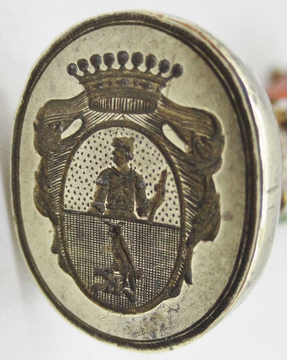 Carnelian And Silver-gilt Seal. -photo-5
