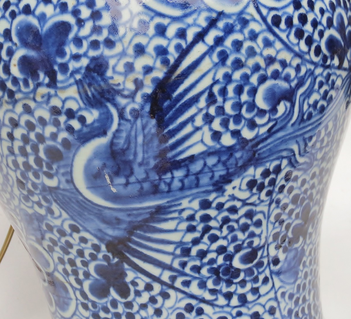 Lamp, Chinese Porcelain, 19th Century.-photo-3