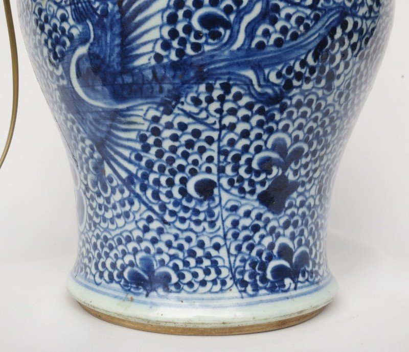 Lamp, Chinese Porcelain, 19th Century.-photo-4