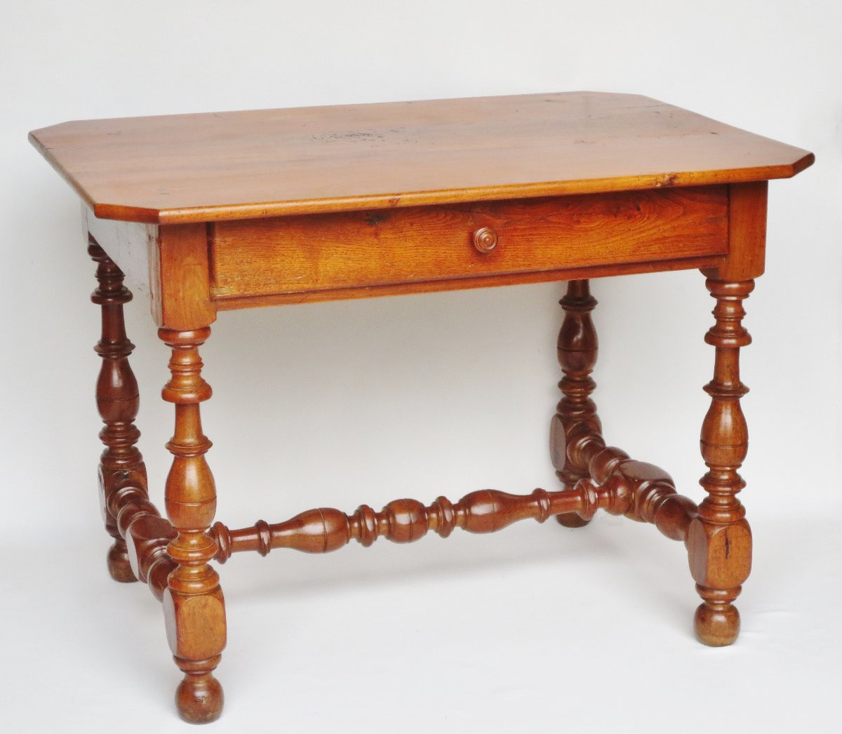Table Louis XIV en bois fruitier.-photo-4