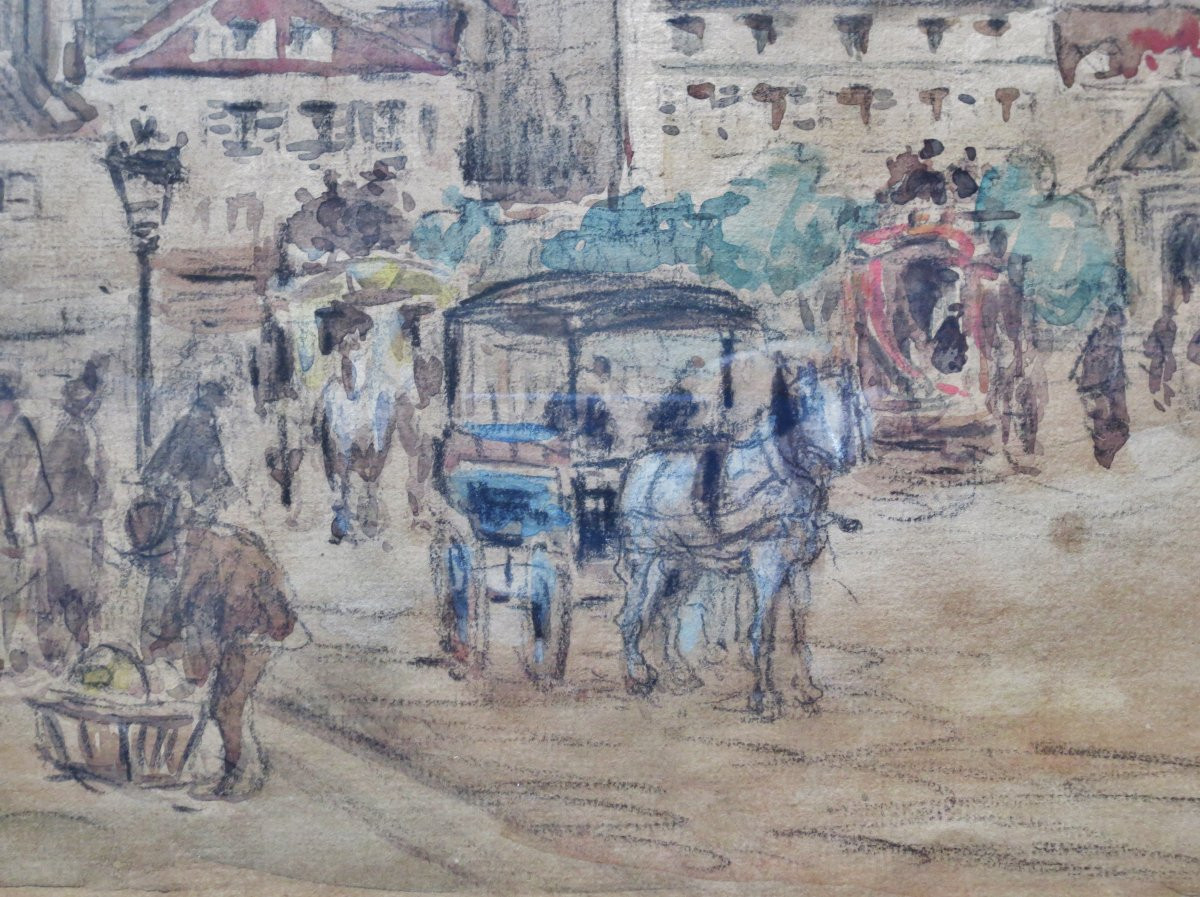 Saint Germain des Prés, signé Frédéric Léon -photo-1