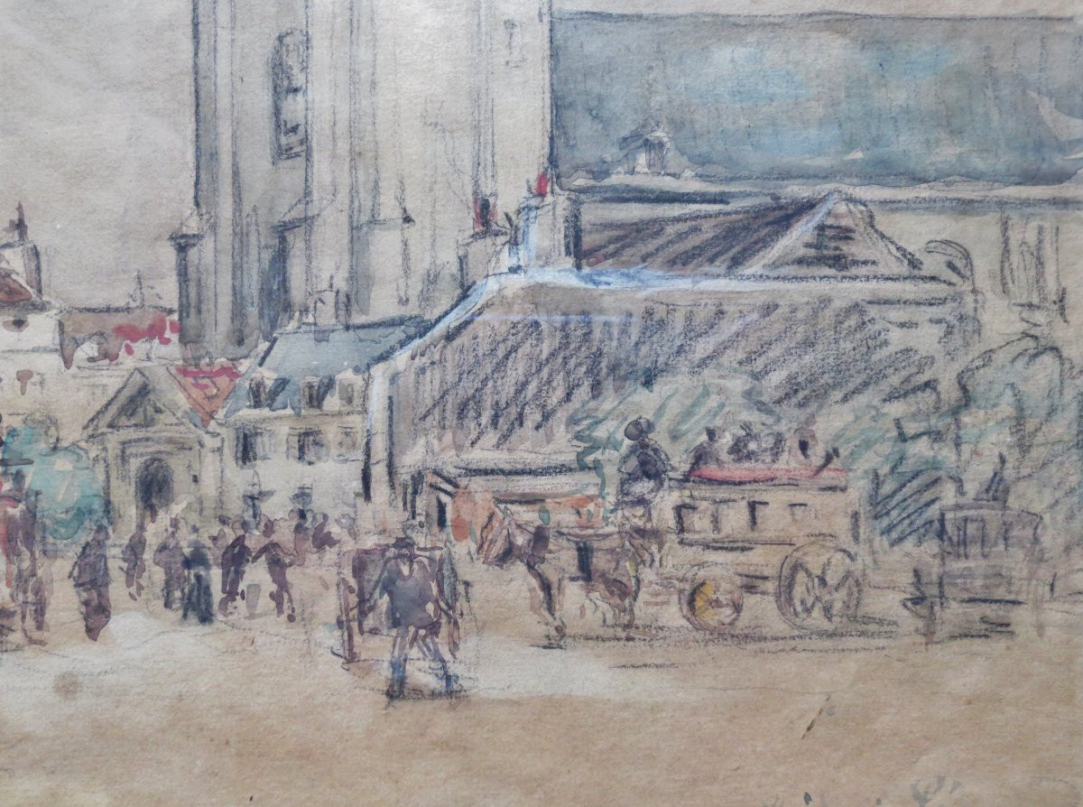 Saint Germain des Prés, signé Frédéric Léon -photo-2