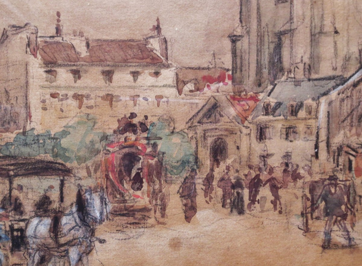 Saint Germain des Prés, signé Frédéric Léon -photo-5