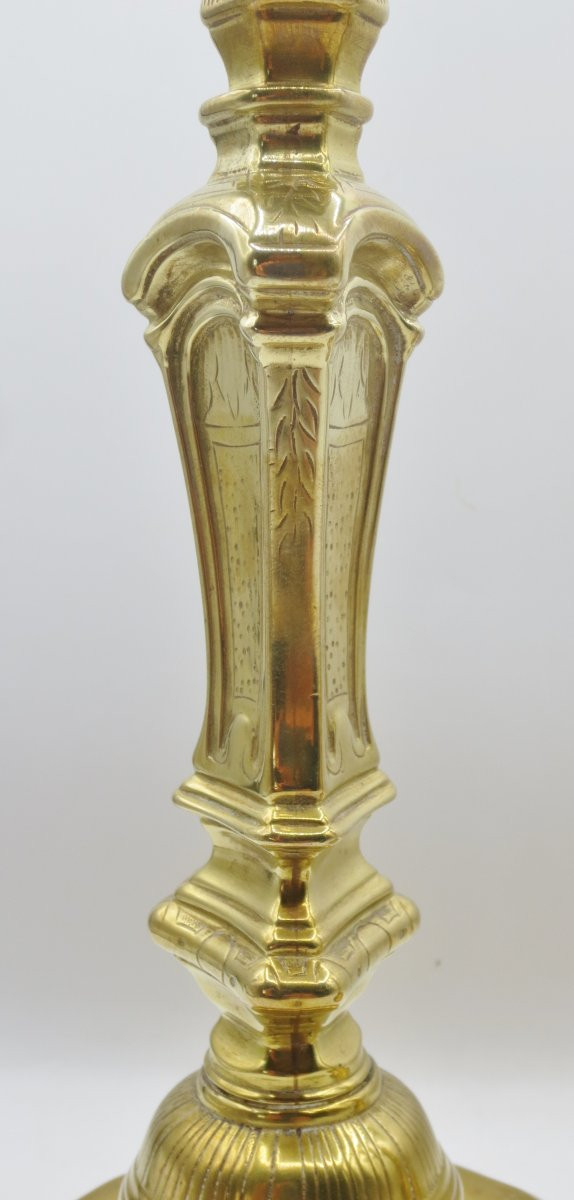 Paire de flambeaux, XVIIIe siècle.  -photo-2