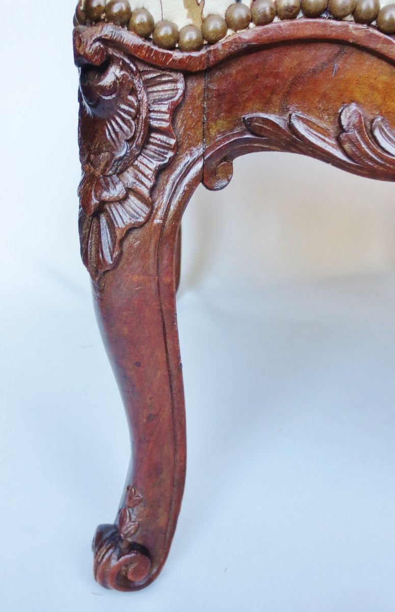Fauteuil Régence, XVIIIe siècle.  -photo-4