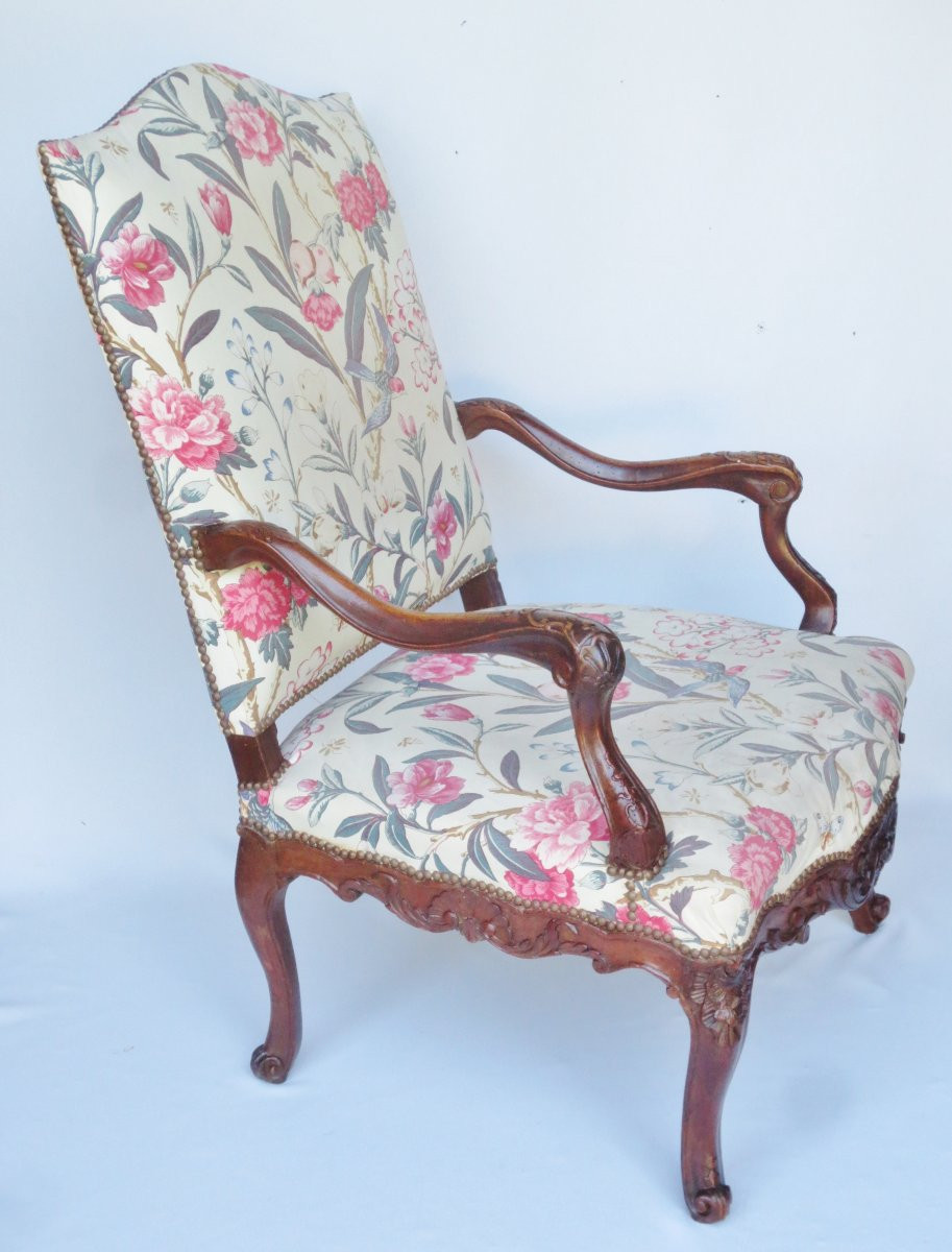 Fauteuil Régence, XVIIIe siècle.  -photo-5