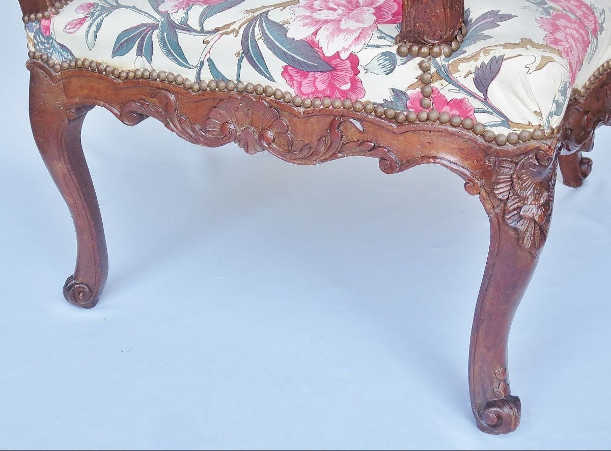 Fauteuil Régence, XVIIIe siècle.  -photo-6