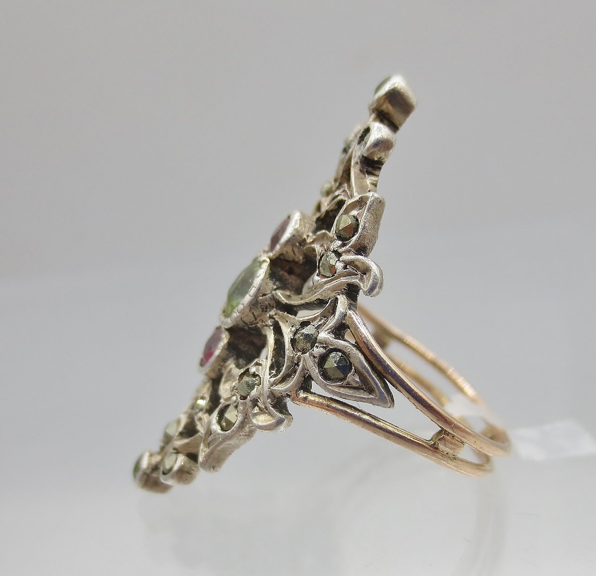 Marquise or et argent, XIXe siècle. -photo-1