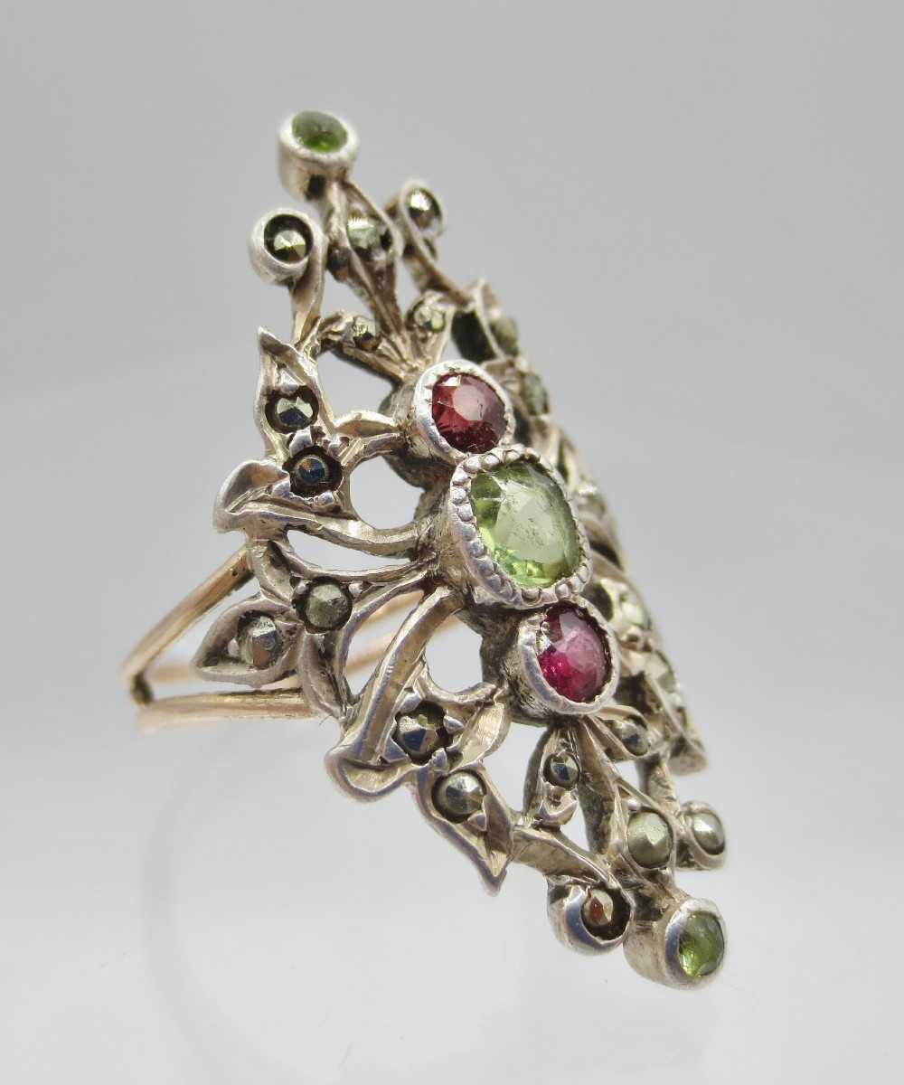 Marquise or et argent, XIXe siècle. 