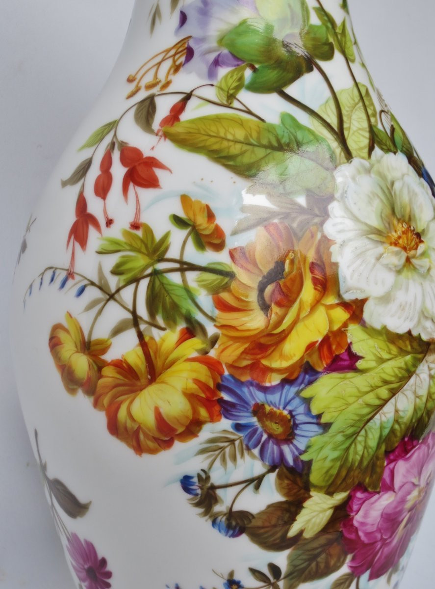 Vase en porcelaine d’époque Restauration. -photo-1