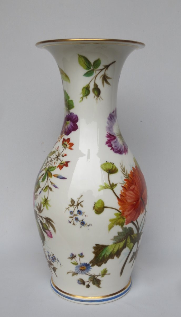 Vase en porcelaine d’époque Restauration. -photo-4