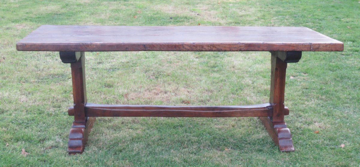 Table de ferme, dite table de monastère. -photo-3