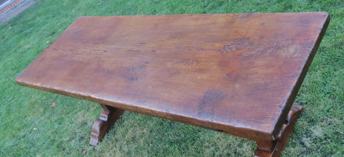 Table de ferme, dite table de monastère. -photo-4