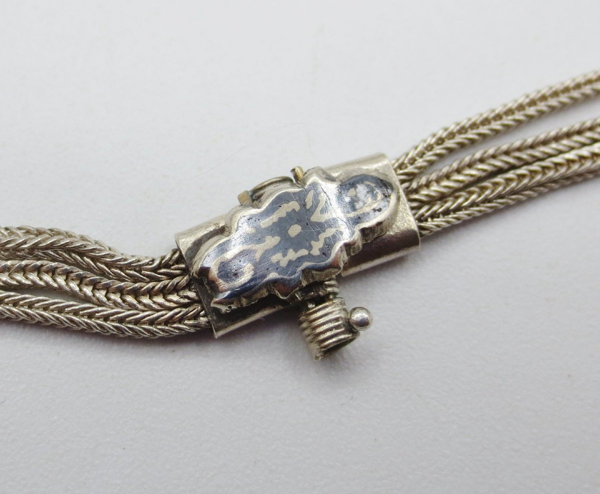 Nielloed Silver Necklace, Anatolia.-photo-4