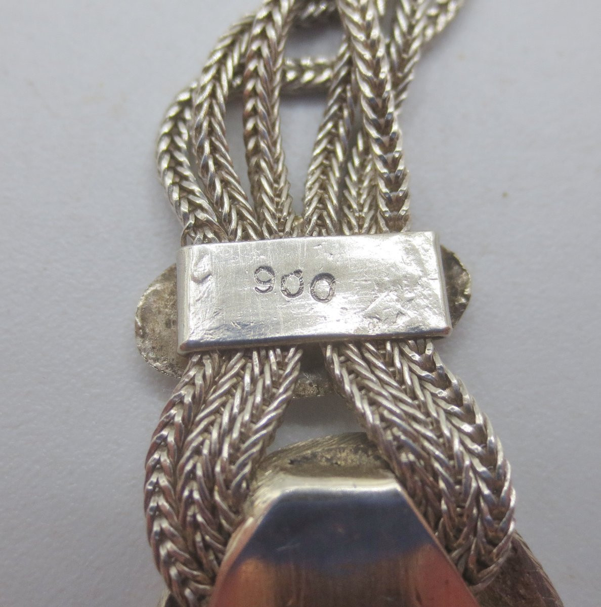 Nielloed Silver Necklace, Anatolia.-photo-2