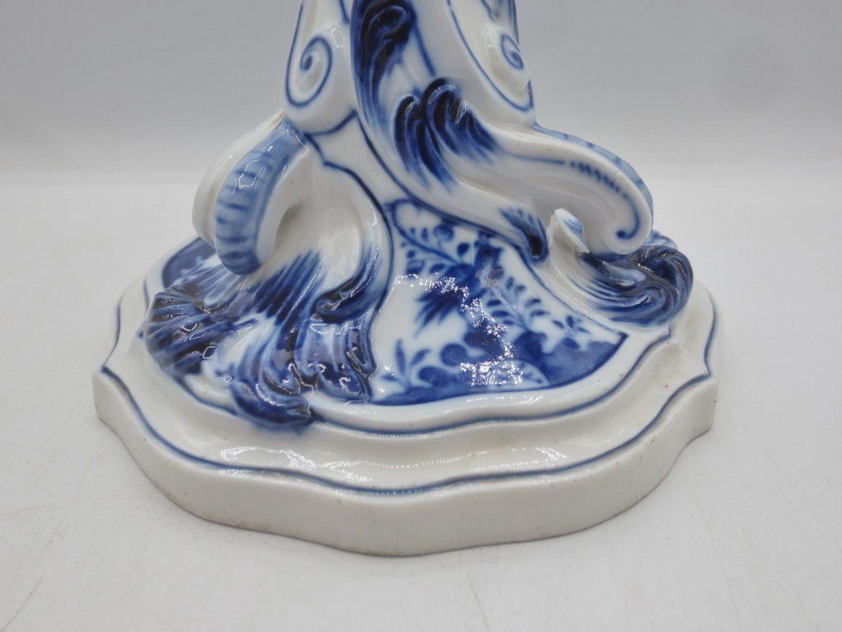 Flambeaux en porcelaine de Meissen.   -photo-3