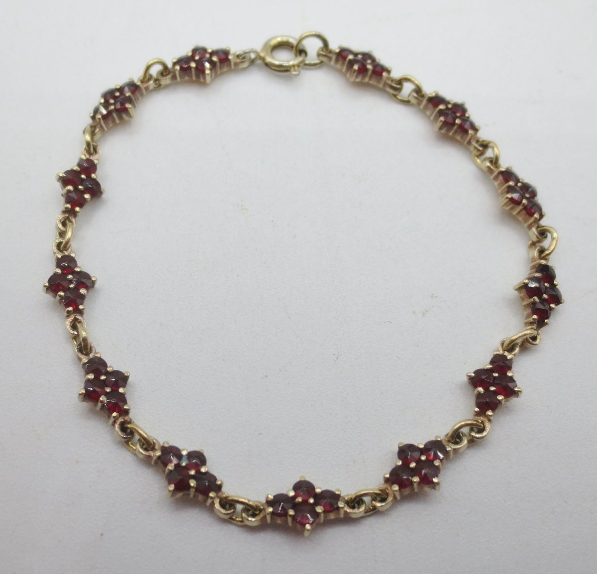 Bracelet en vermeil serti de grenats.  -photo-4