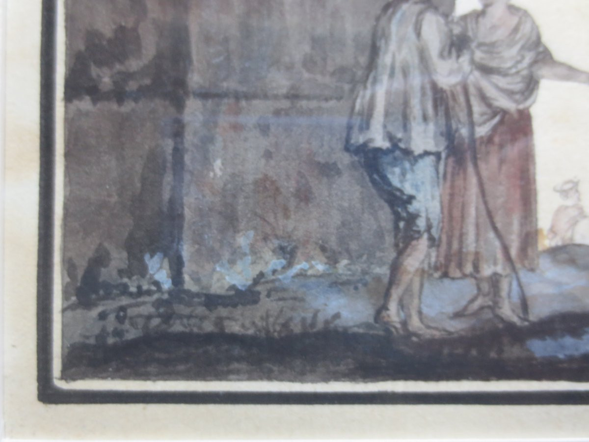 Arc de Constantin, Rome, suiveur d' Hubert Robert. -photo-3