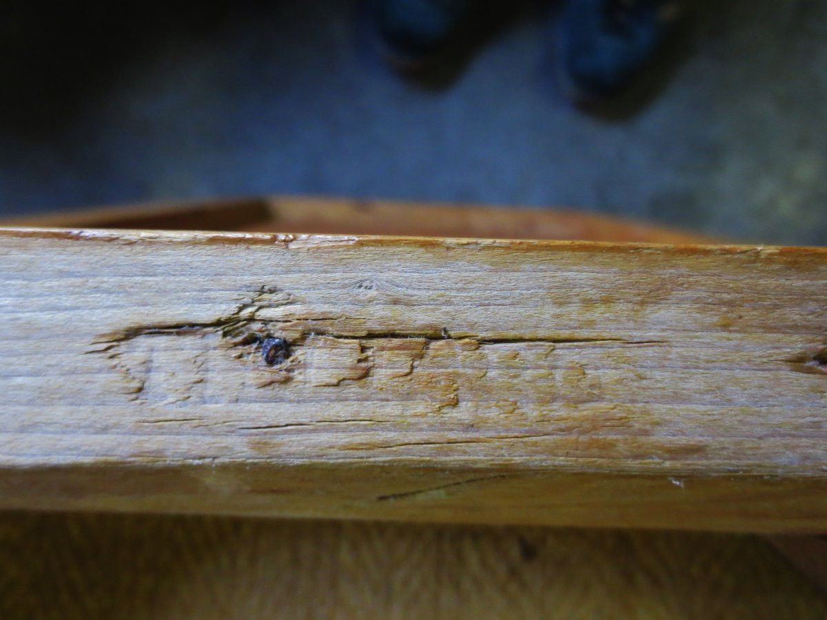 Six chaises  Louis XVI estampillées Tilliard. -photo-2