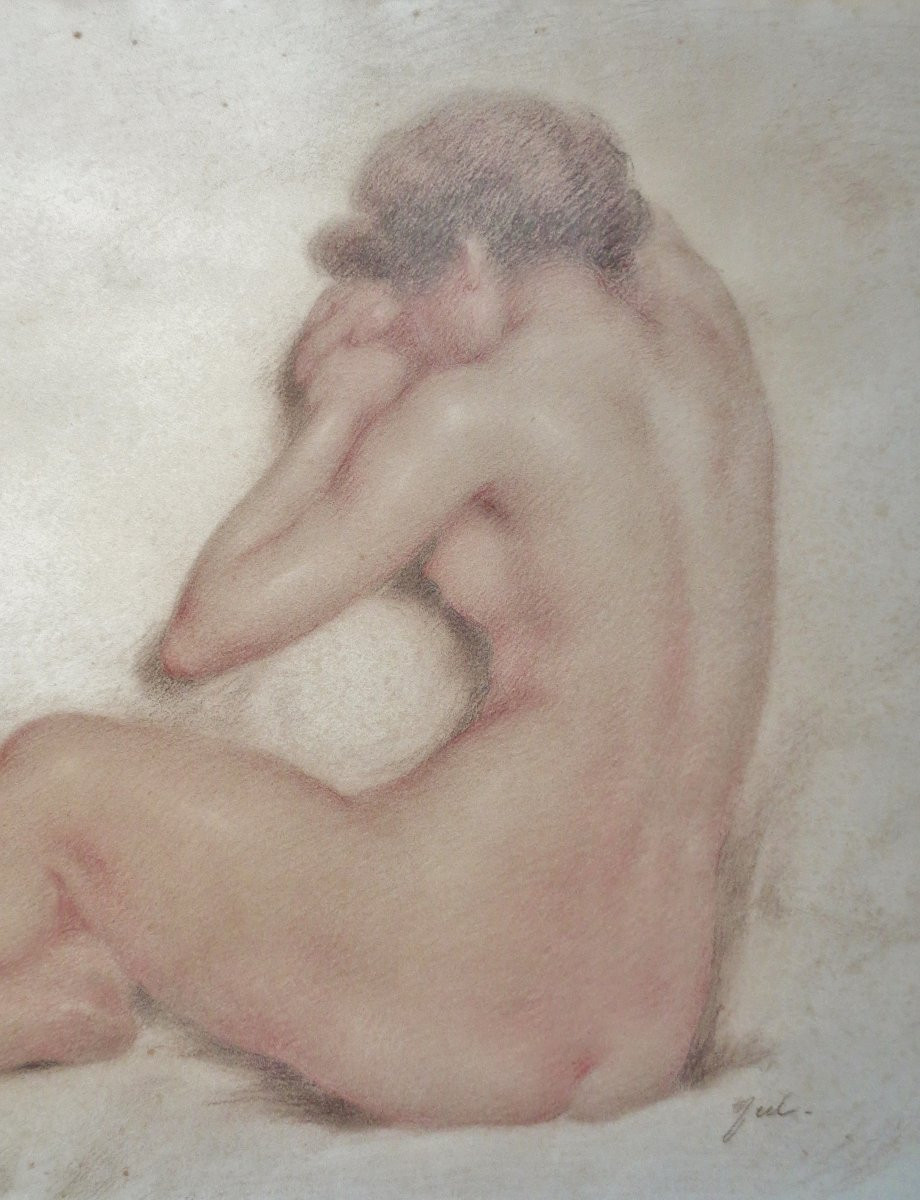 Nude Drawn In Sanguine. -photo-1