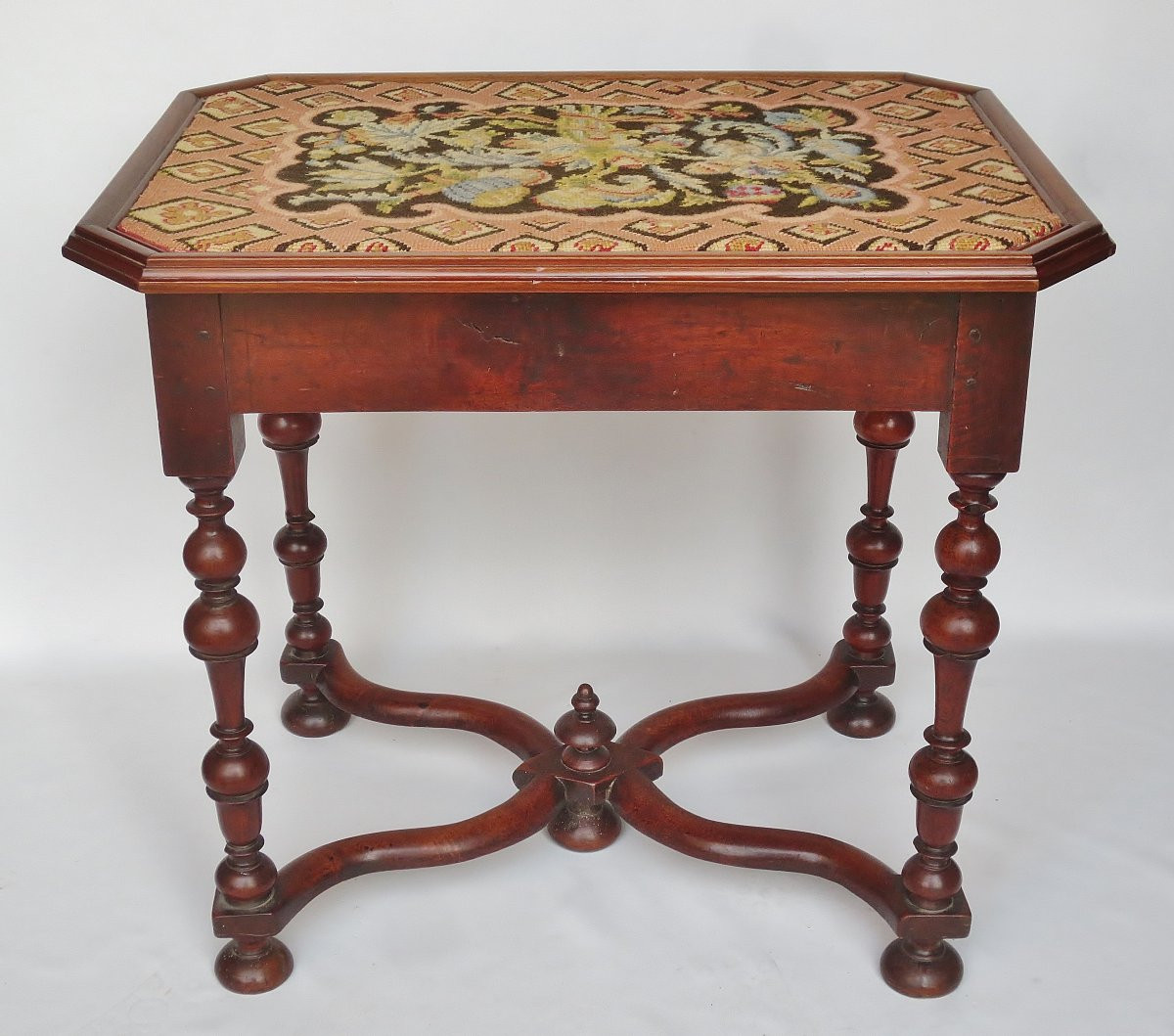 Walnut Table, Louis XIII Style.  -photo-6