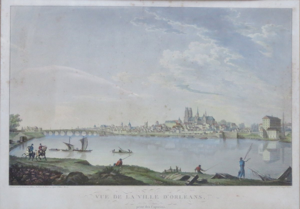 Views Of Orléans By Salmon, 19th Century.-photo-1