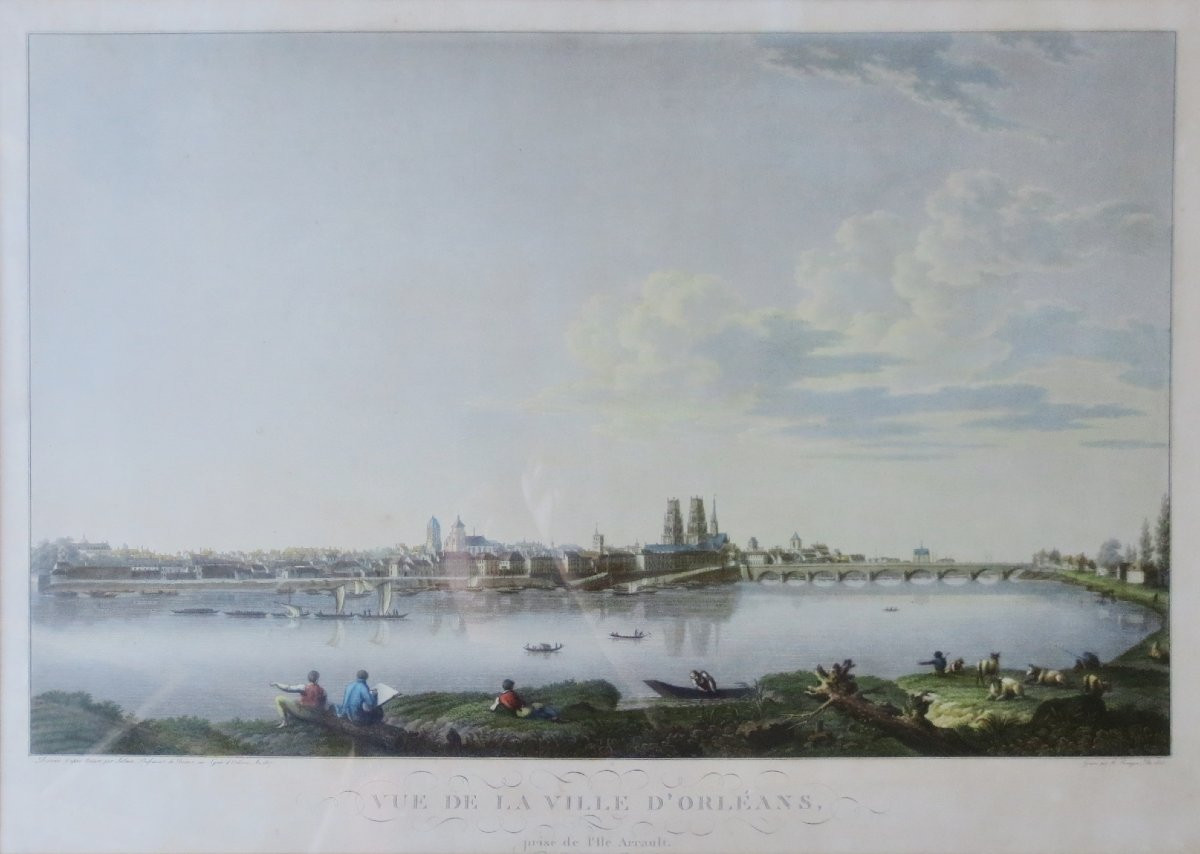 Views Of Orléans By Salmon, 19th Century.-photo-3